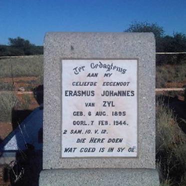 ZYL Erasmus Johannes, van 1895-1944