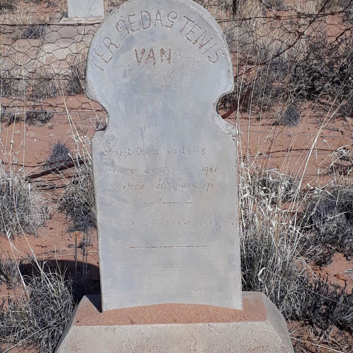 VRIES Gerrit David, de 1925-1927