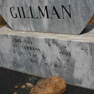 GILLMAN Abraham Erasmus  1949-1985