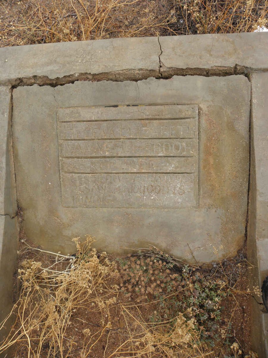 VANEEL Helena Elizabeth 1874-1928