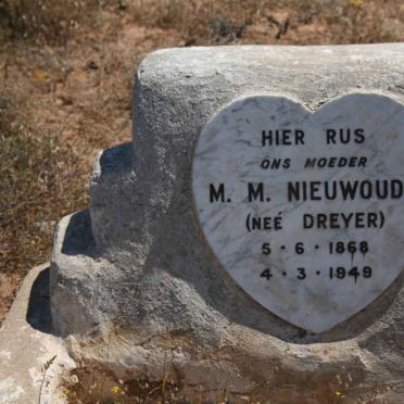 NIEUWOUDT M.M. nee DREYER 1868-1949