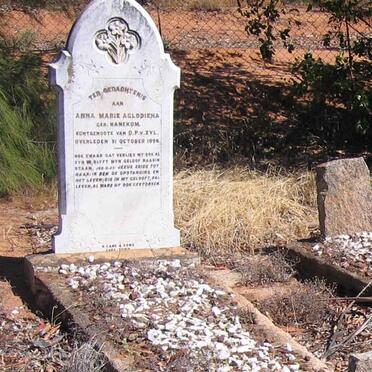 ZYL Anna Marie Aglodiena, van nee HANEKOM -1896