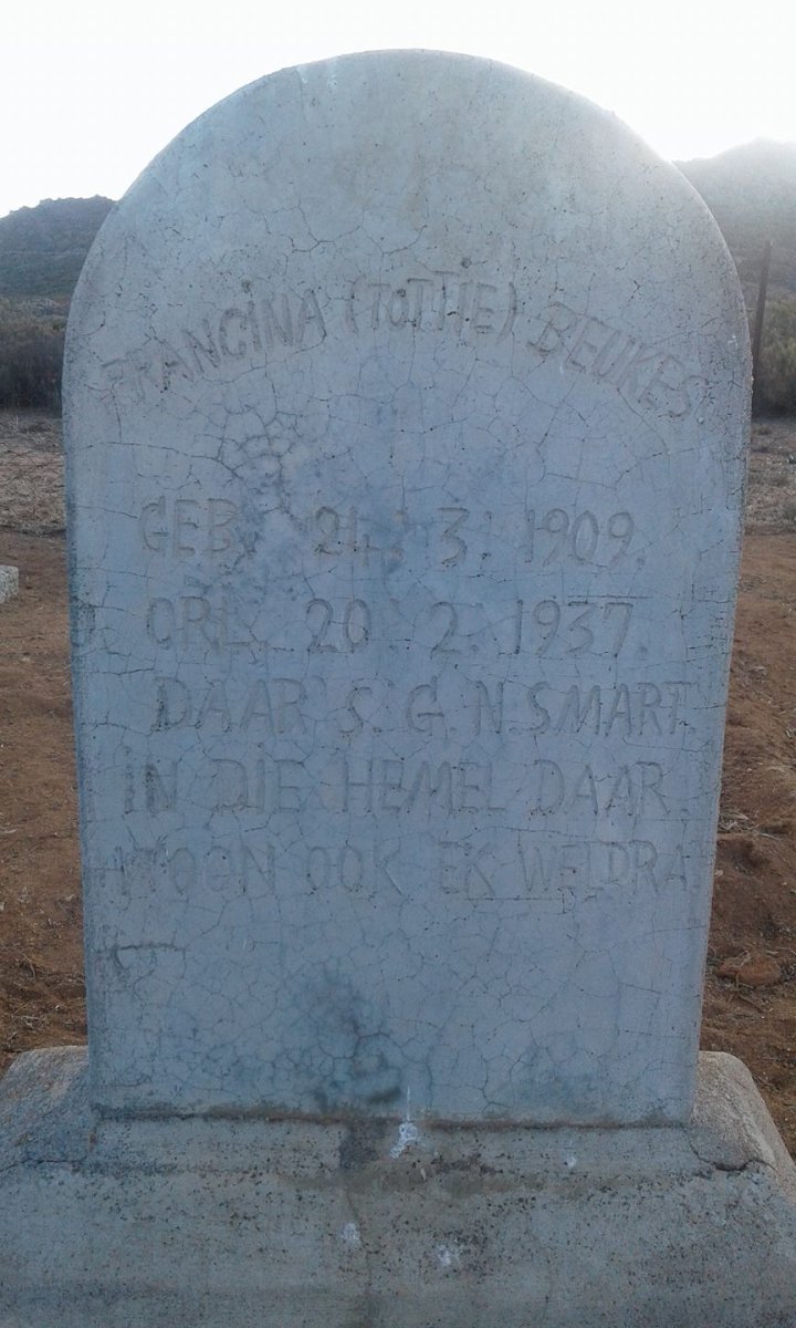 BEUKES Francina 1909-1937