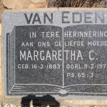 EDEN Margaretha C., van 1883-1973