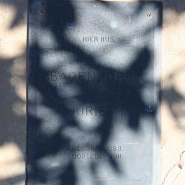 BADENHORST Jurie H. 1888-1911