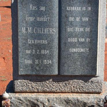 CILLIERS M.M nee VIVIERS 1884-1954