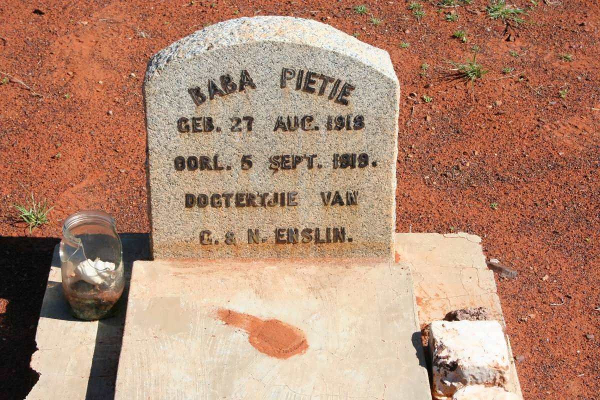 ENSLIN Pietie 1918-1919