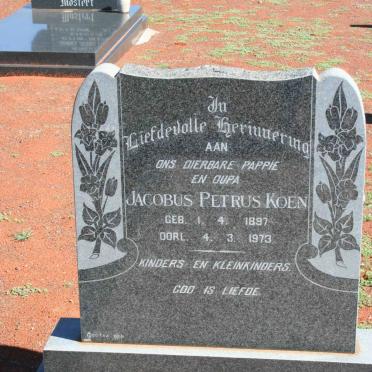 KOEN Jakobus Petrus 1897-1973