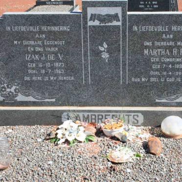 LAMBRECHTS Izak J. De V. 1873-1963 &amp; Martha H.P. COMBRINK 1890-1969