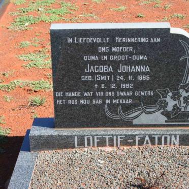 LOFTIE-EATON Jacoba Johanna 1895-1992