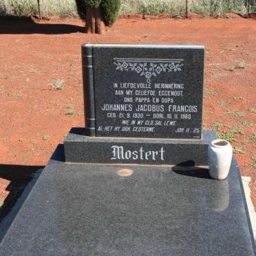 MOSTERT Johannes Jacobus Francois 1930-1980