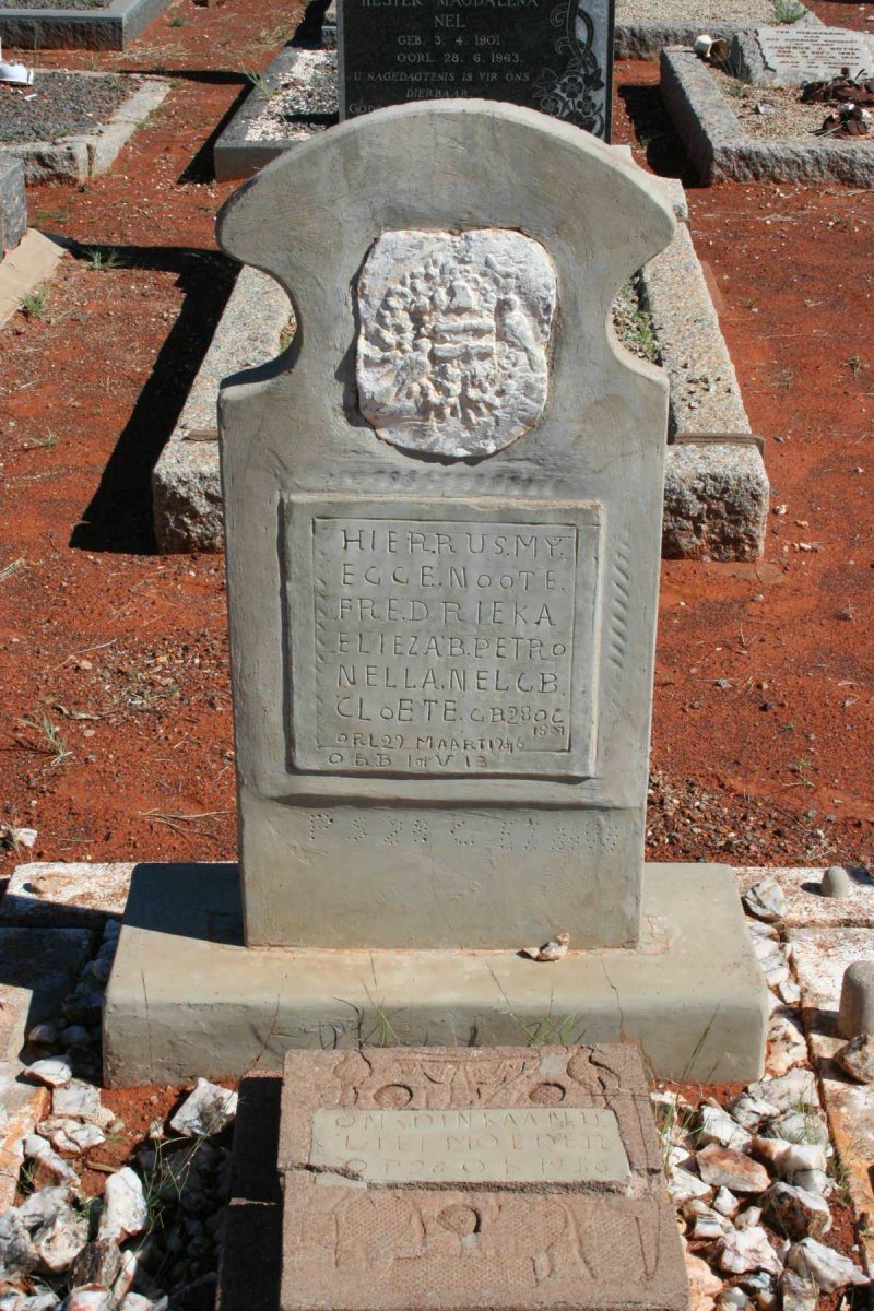 NEL Fredrieka Elizabeth Petronella nee CLOETE 1807-1??6