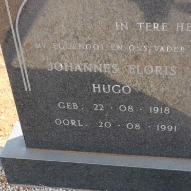 HUGO Johannes Floris 1918-1991 &amp; Catharina Helena STEENKAMP 1938-