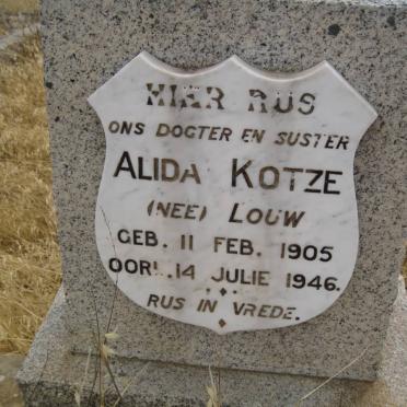 KOTZE Alida nee LOUW 1905-1946