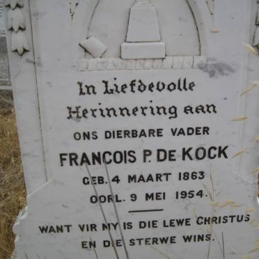 KOCK Francois P. de 1863-1954