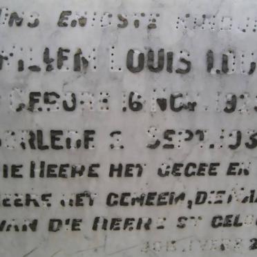 LOUW Willem Louis 1928-1930