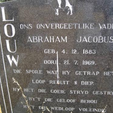 LOUW Abraham Jacobus 1883-1969