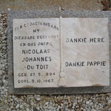 TOIT Nicolaas Johannes, du 1894-1967 &amp; Elizabeth Cornelia DE KOCK  1899-1989