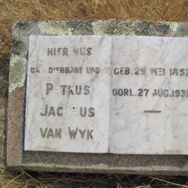 WYK Petrus Jacobus, van 1852-1939
