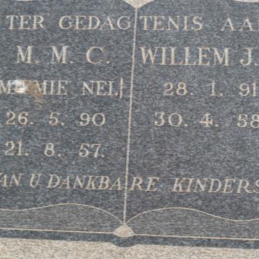 ? Willem J.P. 1891-1958 &amp; M.M.C. NEL 1890-1957