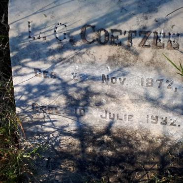 COETZEE L. G. 1872-1932