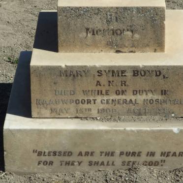 BOYD Mary Syme -1900