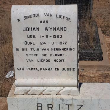 BRITZ Johan Wynand 1963-1972