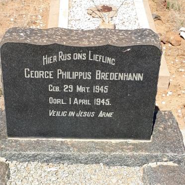 BREDENHANN George Philippus 1945-1945