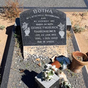 BOTHA George Frederick Raubenheimer 1912-2002