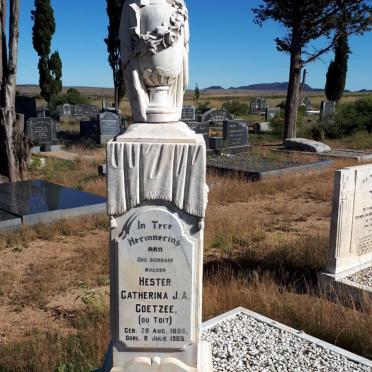 COETZEE Hester Catherina J.A. nee DU TOIT 1885-1965