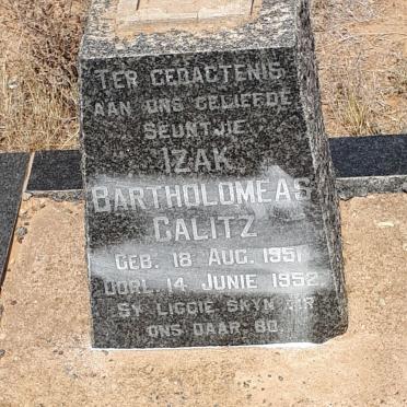 CALITZ Izak Bartholomeas 1951-1952