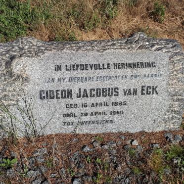 ECK Gideon Jacobus, van 1895-1950