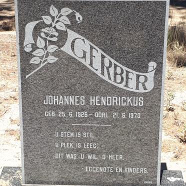 GERBER Johannes Hendrickus 1926-1970