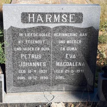 HARMSE Petrus Johannes 1931-1995 &amp; Eva Magdalena 1941-