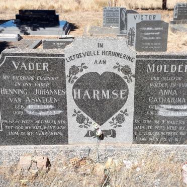 HARMSE Henning Johannes van Aswegen 1899-1963 &amp; Anna Catharina 1908-1998