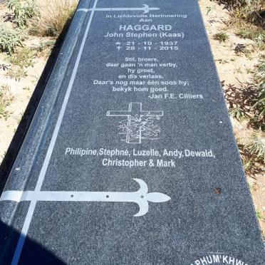 HAGGARD John Stephen 1937-2015