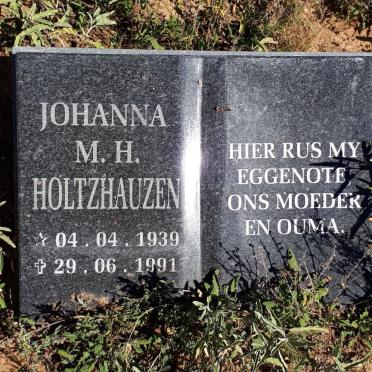 HOLTZHAUZEN Johanna M.H. 1939-1991