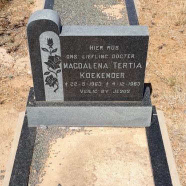 KOEKEMOER Magdalena Tertia 1963-1963