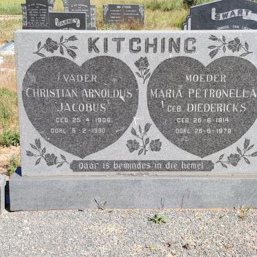 KITCHING Christiaan Arnoldus Jacobus 1909-1990 &amp; Maria Petronella DIEDERICKS 1914-1979
