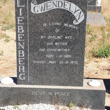 LIEBENBERG Gwendelyn 1926-1973