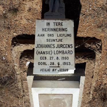 LOMBARD Johannes Jurgens  1950-1953