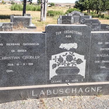 LABUSCHAGNE Christian Grobler 1918- &amp; Magda Gertruida DOUGLAS 1935-1972