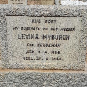 MYBURGH Levina nee SCHOEMAN 1908-1945