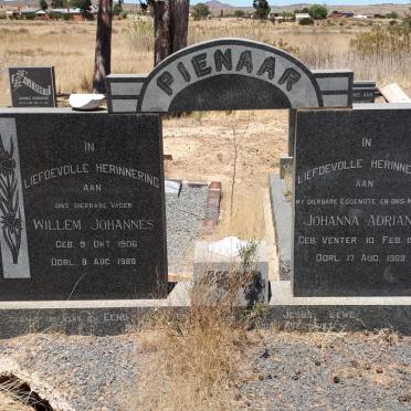 PIENAAR Willem Johannes 1906-1980 &amp; Johanna Adriana VENTER 1905-1969