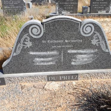 PREEZ Hermanus Karel, du 1918-1979 &amp; Maria Charlotta CONRADIE 1919-