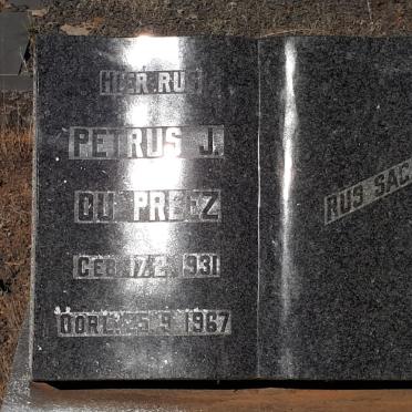 PREEZ Petrus J., du 1931-1967