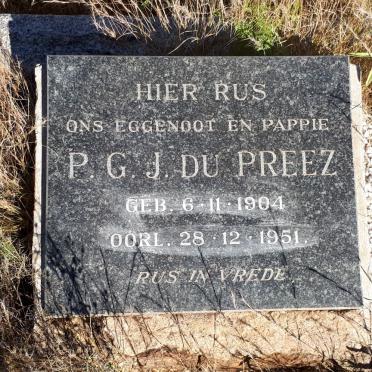 PREEZ P.G.J., du 1904-1951