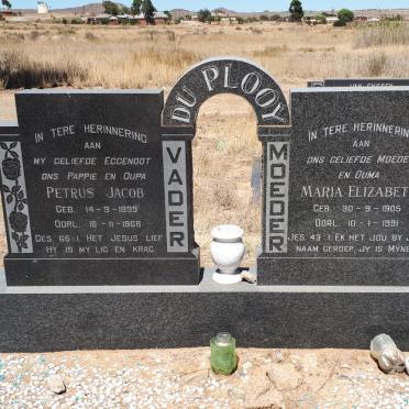 PLOOY Petrus Jacob, du 1899-1968 &amp; Maria Elizabeth 1905-1991