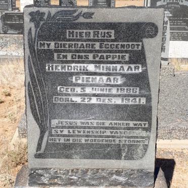 PIENAAR Hendrik Minnaar 1886-1941