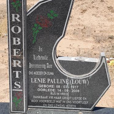 ROBERTS Lenie Pauline nee LOUW 1917-2008